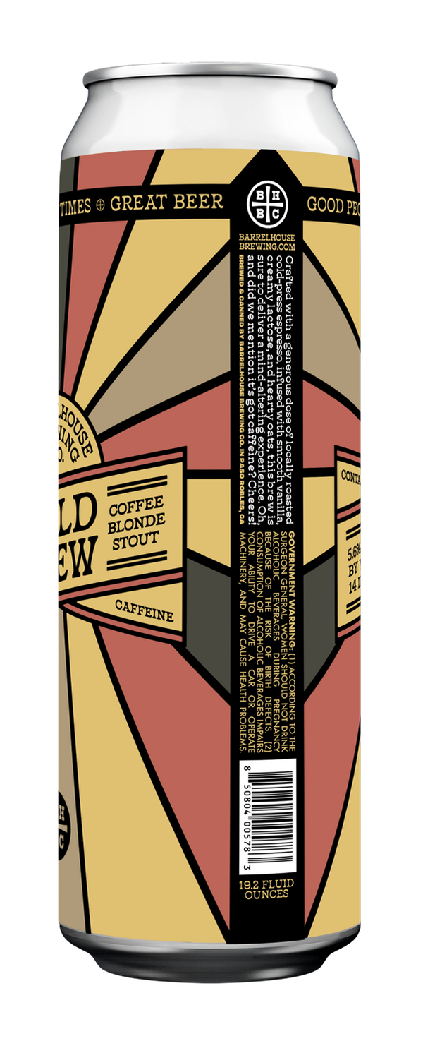 Cold Brew Coffee Blonde Stout ☕️🍻✨ [19.2oz 4-pck Cans]