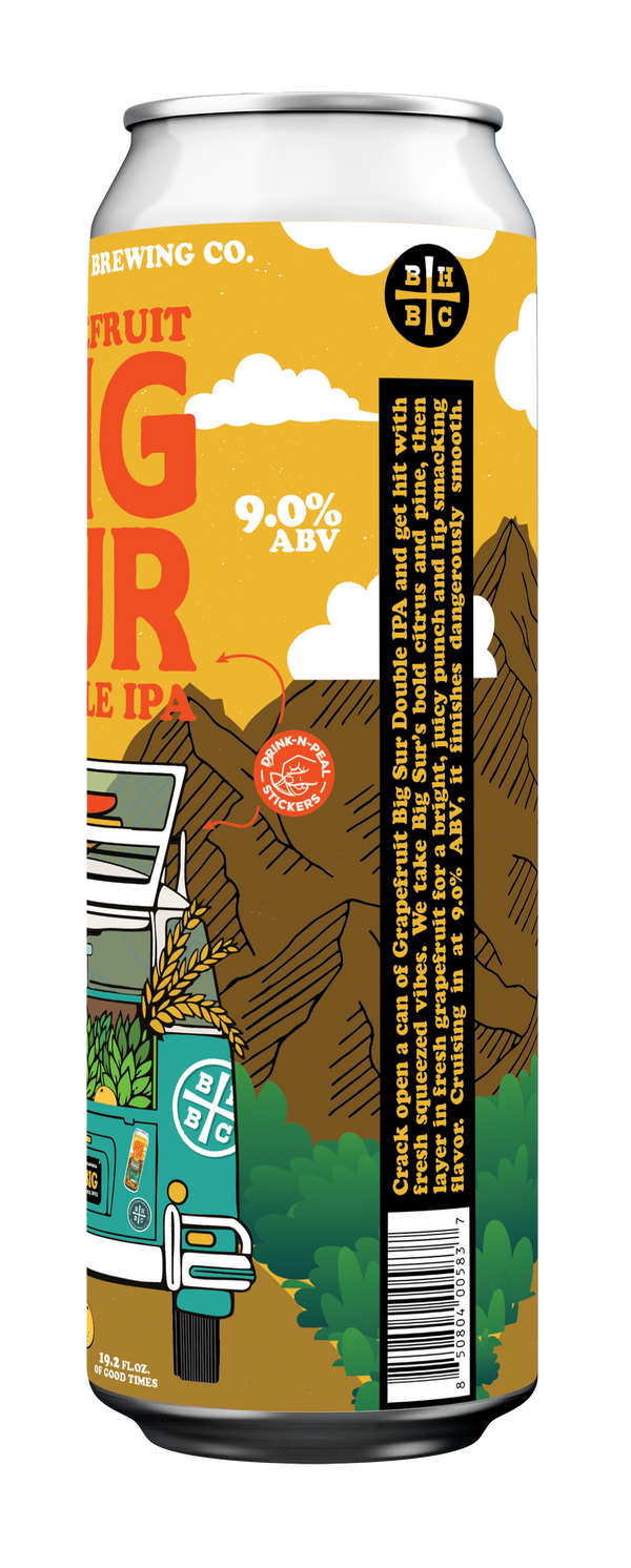 Grapefruit Big Sur Double IPA [19.2oz 4pck Cans]