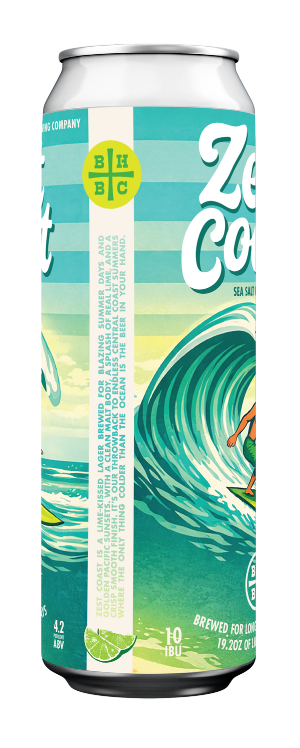 Zest Coast - Sea Salt Lime Lager [19.2oz 4pck Cans]