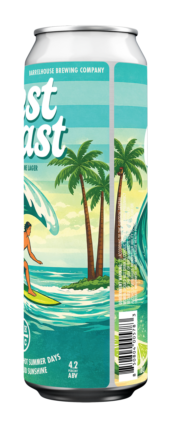 Zest Coast - Sea Salt Lime Lager [19.2oz 4pck Cans]