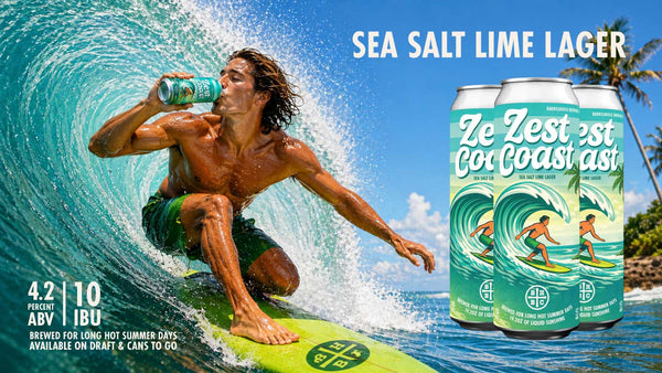 Zest Coast - Sea Salt Lime Lager [19.2oz 4pck Cans]
