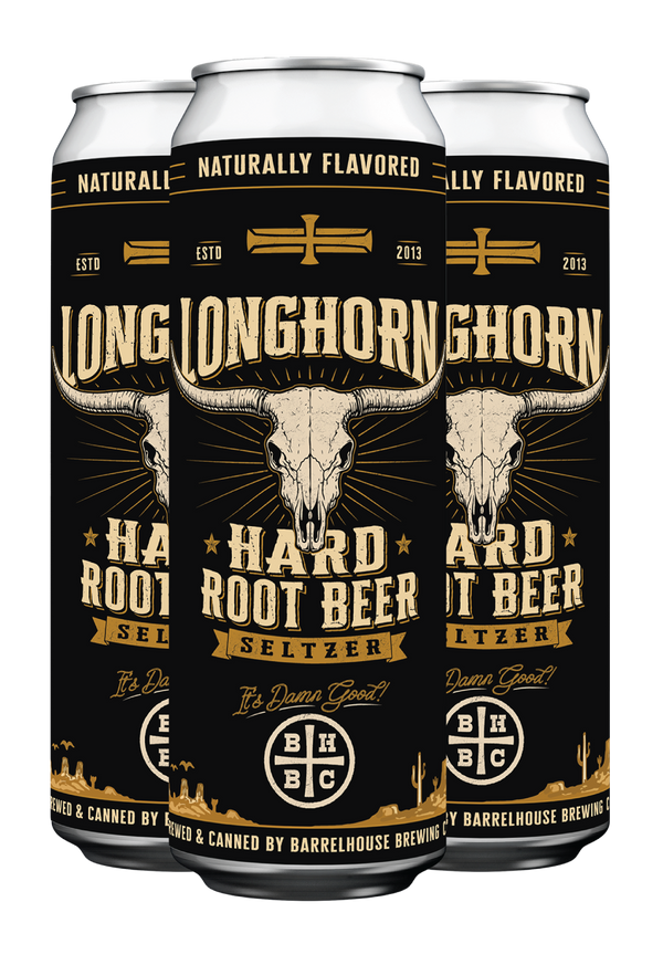 Longhorn Hard Root Beer [19.2oz 4pck Cans]