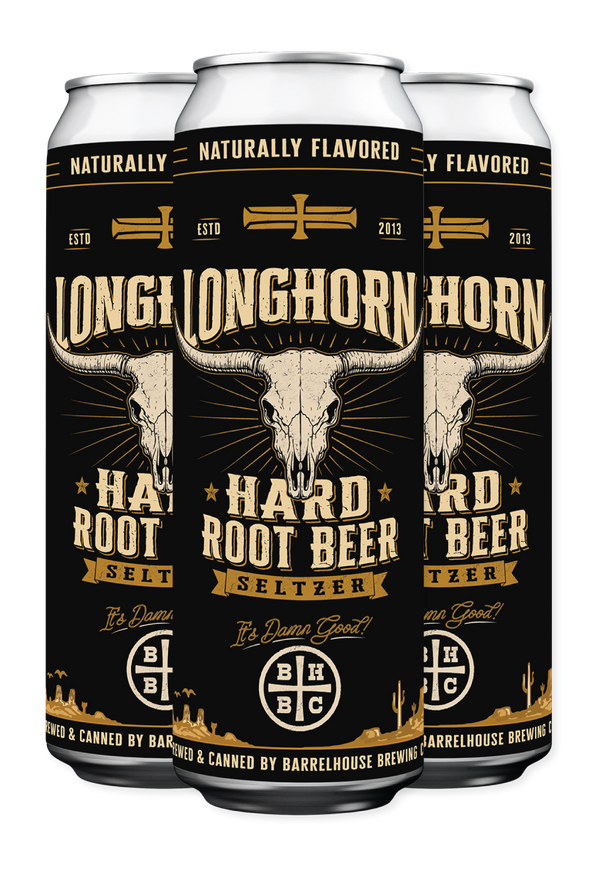 Longhorn Hard Root Beer [19.2oz 4pck Cans]