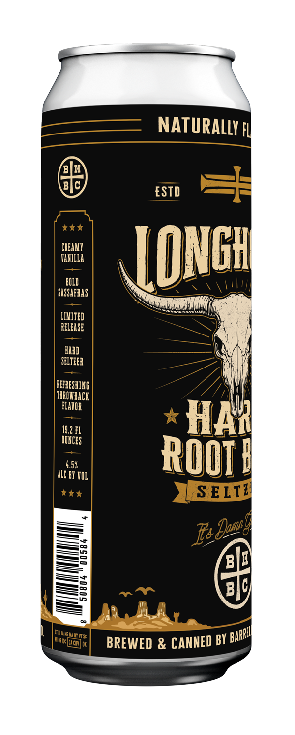 Longhorn Hard Root Beer [19.2oz 4pck Cans]