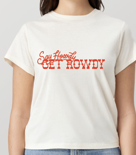 Say Howdy - Vintage White